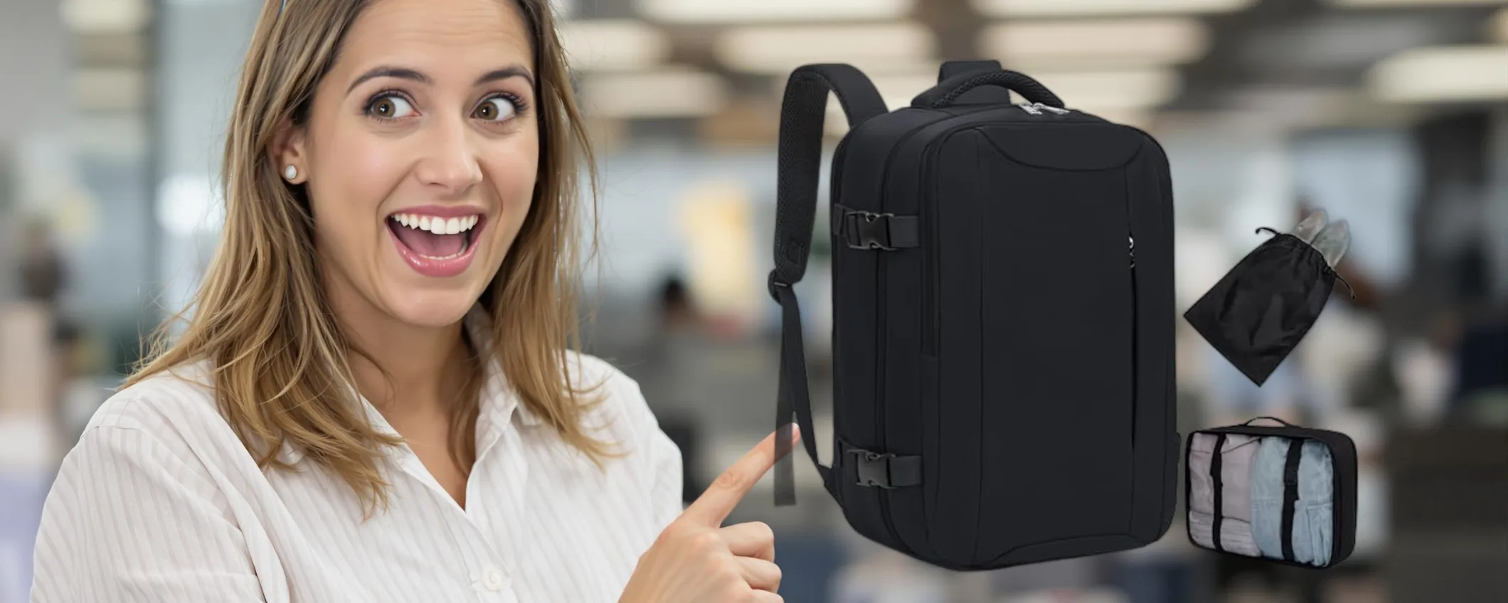 Viaggia leggero con lo Zaino Bagaglio a mano a soli 24€ su Amazon