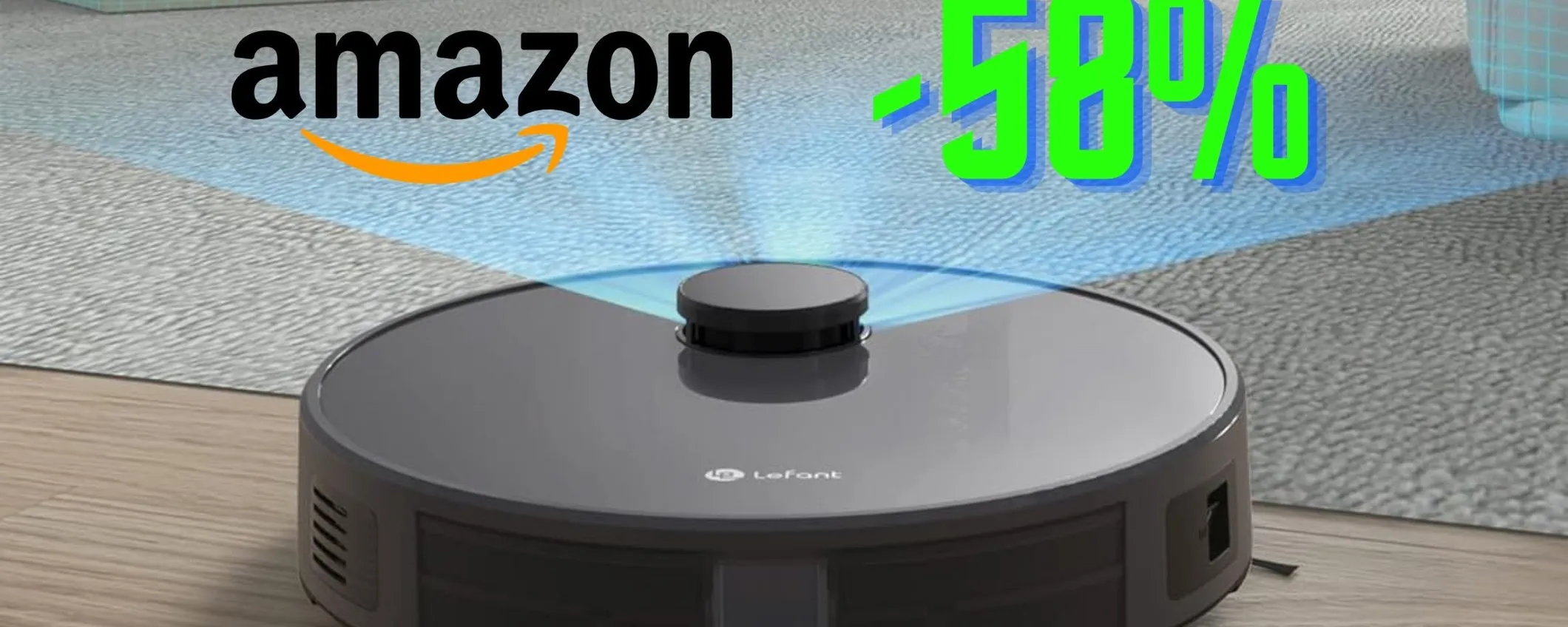 Follia da Black Friday: robot aspirapolvere Lefant al 58% di sconto