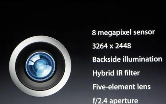 Live Apple 2012: la fotocamera iSight dell'iPhone 5