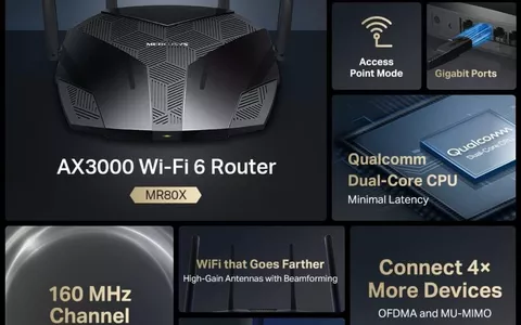 Router TP-Link Mercusys MR80X con WI-Fi 6 ad un prezzo SUPER su Amazon