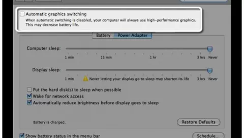 MacBook Pro: le app OpenGL  riducono l'autonomia della batteria