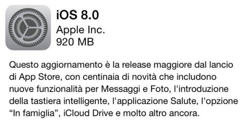 iOS 8 è uscito: in download per iPhone, iPad e iPod touch
