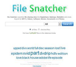 File Snatcher, un motore di ricerca per trovare file su RapidShare