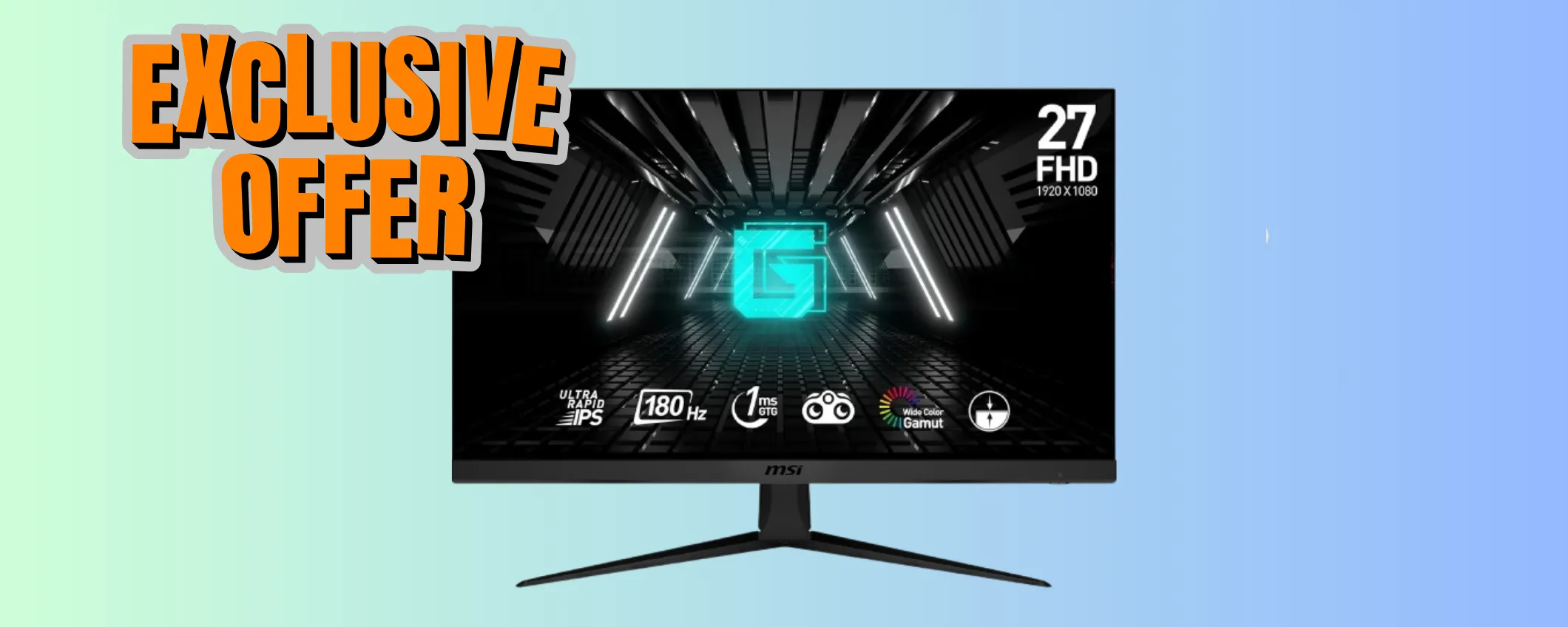 Risparmia 100€ sul Monitor da gaming MSI: offerta limitatissima su Amazon