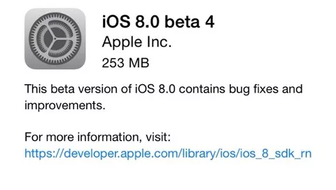 iOS 8 beta 4 tutte le novità