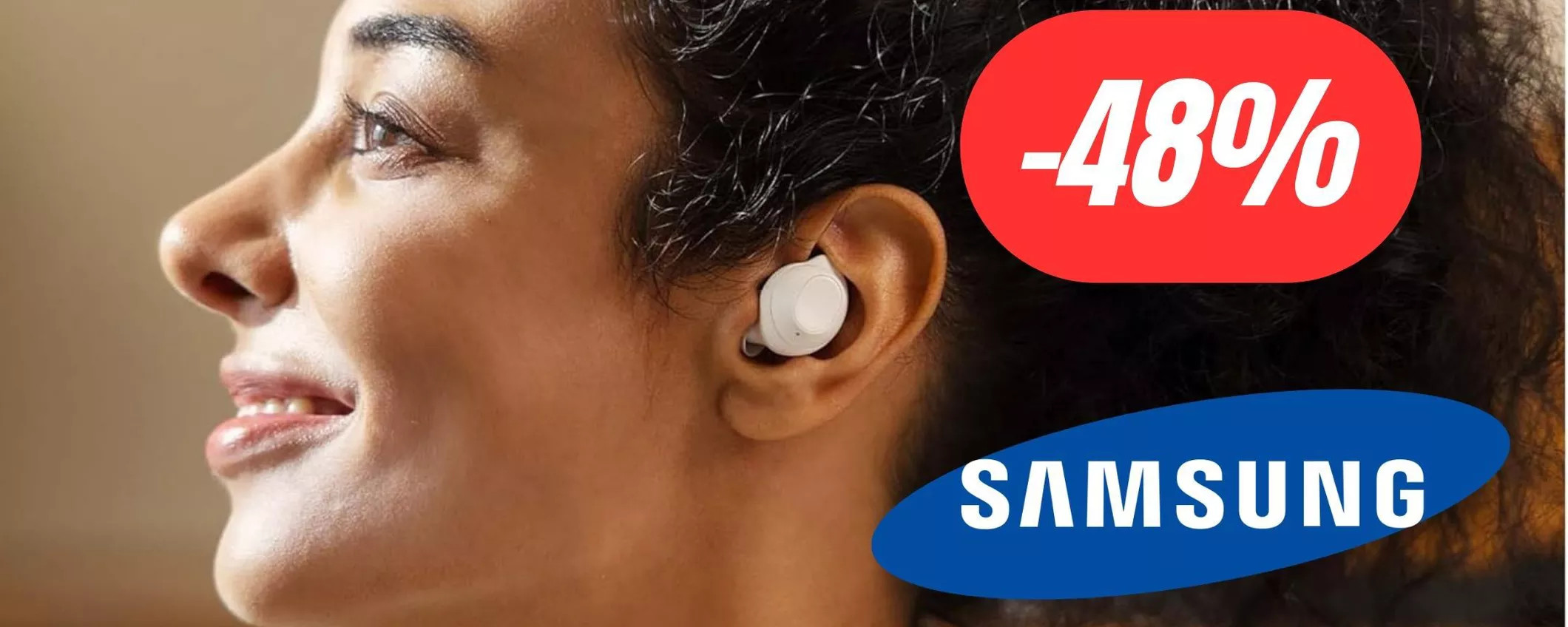 Cuffie bluetooth Samsung di qualità PREMIUM al 48% di sconto su