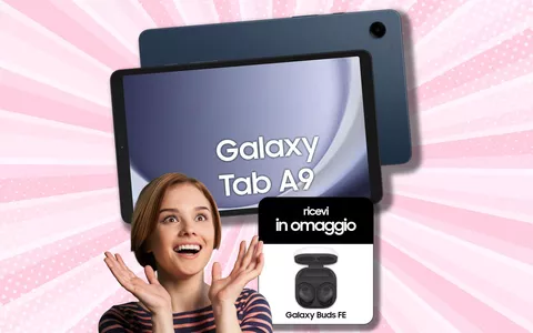 FERMI TUTTI: con Tablet Samsung Galaxy Tab A9 HAI IN REGALO le cuffie Galaxy Buds FE!