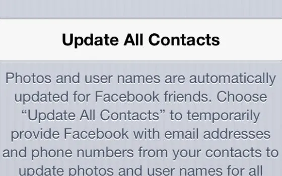 Integrazione iOS 6 e Facebook, occhio alla privacy