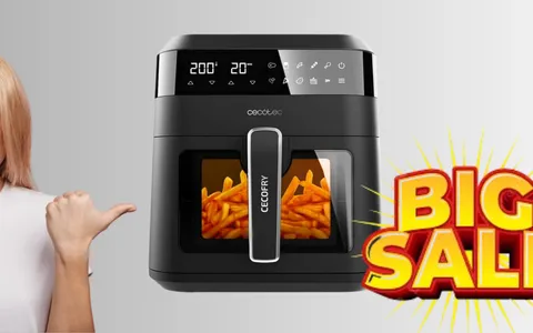 Cucina sano e gustoso con la Friggitrice ad Aria Cecotec a meno di 60€
