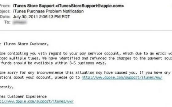 Apple rimborsa le sovraccariche degli acquisti di Lion