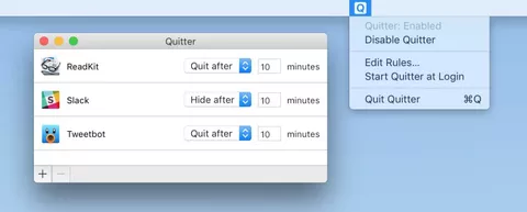 Quitter, l'app che elimina le distrazioni su Mac
