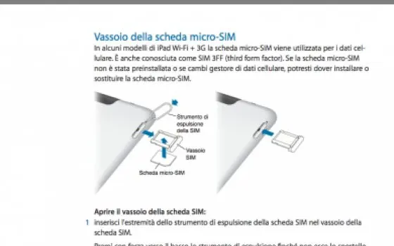 iPad 2: disponibile il Manuale utente PDF