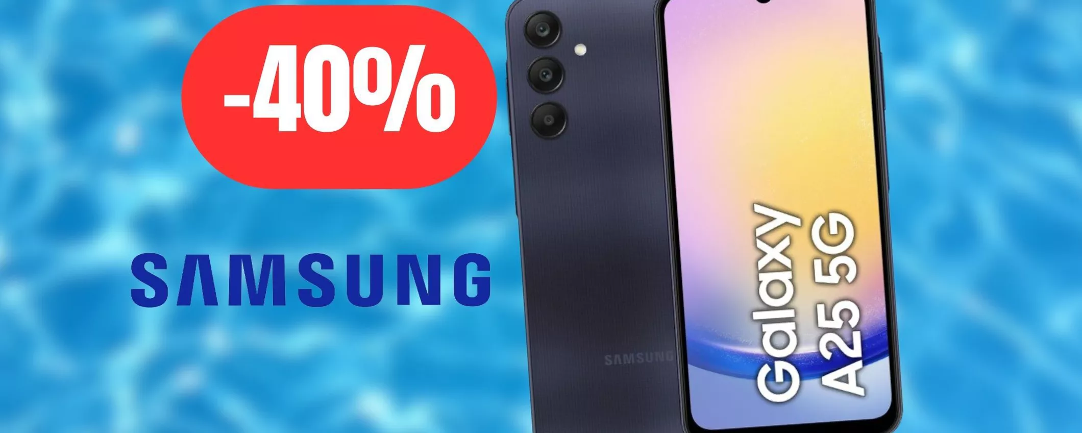 Samsung Galaxy A25: PREZZACCIO su Amazon, OFFERTISSIMA (-40%)