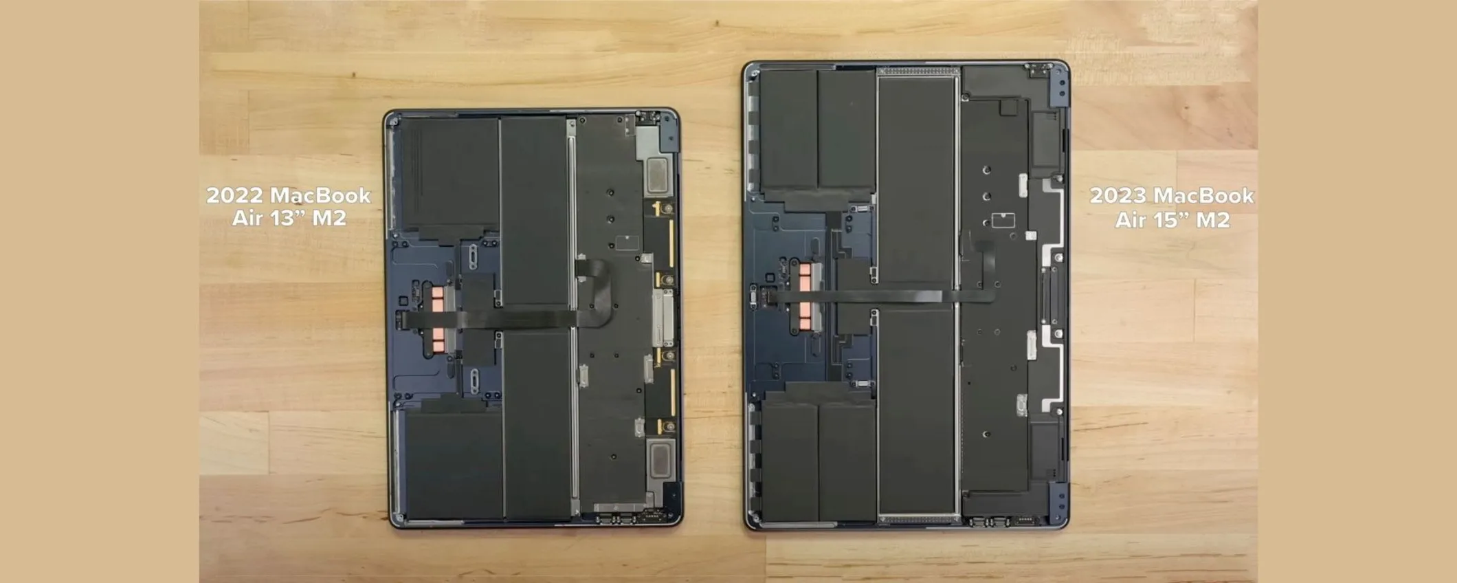 MacBook Air da 15 pollici: lo smontaggio rivela alcune modifiche rispetto al modello da 13 pollici