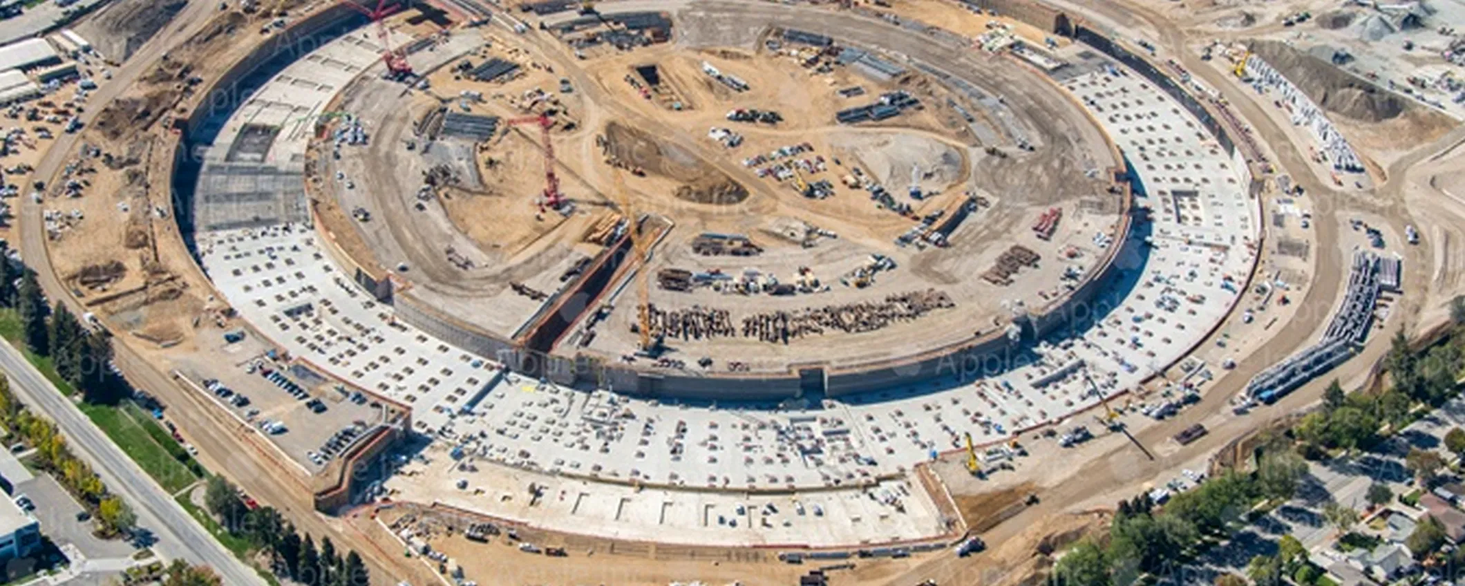 Apple Campus 2: nuove riprese con drone mostrano l'avanzamento dei lavori all'8 novembre