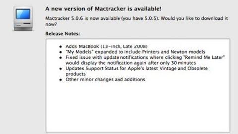 Rilasciato Mactracker 5.0.6