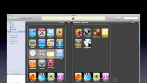 Pannello iTunes per gestire le applicazioni su iPhone e iPod Touch. Solo un (bel) concept