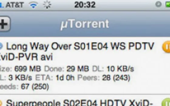uTorrent lancia un'interfaccia web disegnata per iPhone