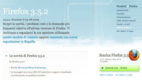 Disponibile Firefox 3.5.2