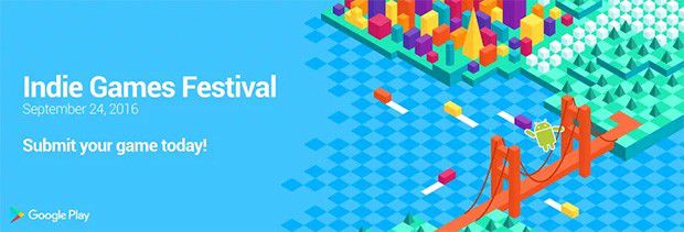 Il manifesto dell'evento Indie Games Festival organizzato da Google e che andrà in scena il 24 settembre a San Francisco
