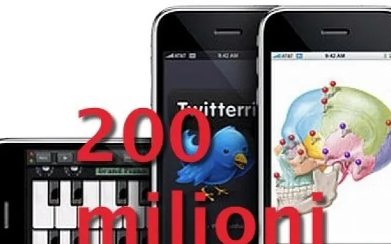 200 milioni di download per App Store