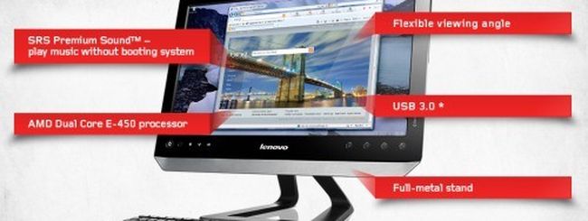 Lenovo C325: PC all-in-one multitouch da 20 pollici