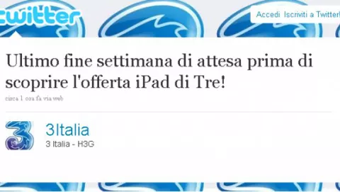 3 Italia svelerà la propria offerta per iPad la prossima settimana