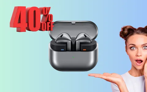 Samsung Galaxy Buds3 a quasi metà prezzo: lo sconto bomba è del -40%
