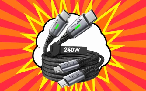 Ricarica velocissima con i 2 Cavi USB C INIU da 240W in super sconto (-33%)