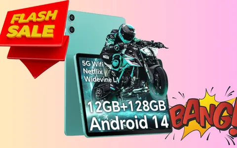 Offerta flash sul Tablet con Android 14: tuo a meno di 80€ con il doppio sconto