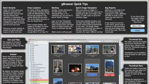gBrowser: il browser per le miniature di immagini