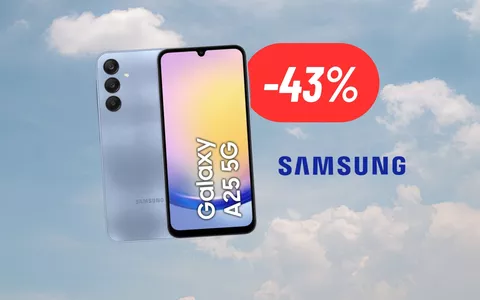 Con questo sconto del 43% il Samsung Galaxy A25 diventa un BEST BUY assoluto
