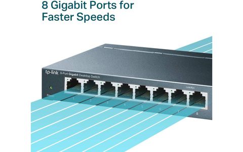 Switch TP-Link TL-SG108 a 8 Porte Gigabit a meno di 20 euro su Amazon