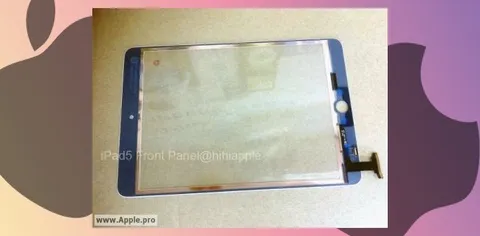 iPad 5: nuova fotografia del vetro frontale