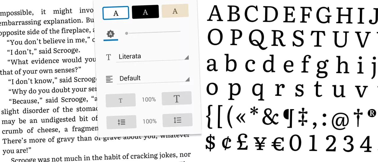 Literata, il nuovo font di Google Play Libri