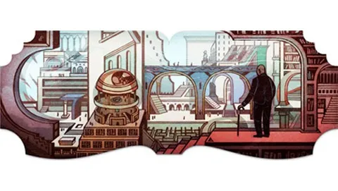Google Doodle per celebrare Jorge Luis Borges