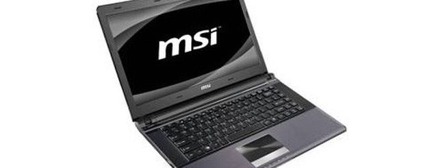 Core i7 e SSD per il nuovo notebook X460 di MSI