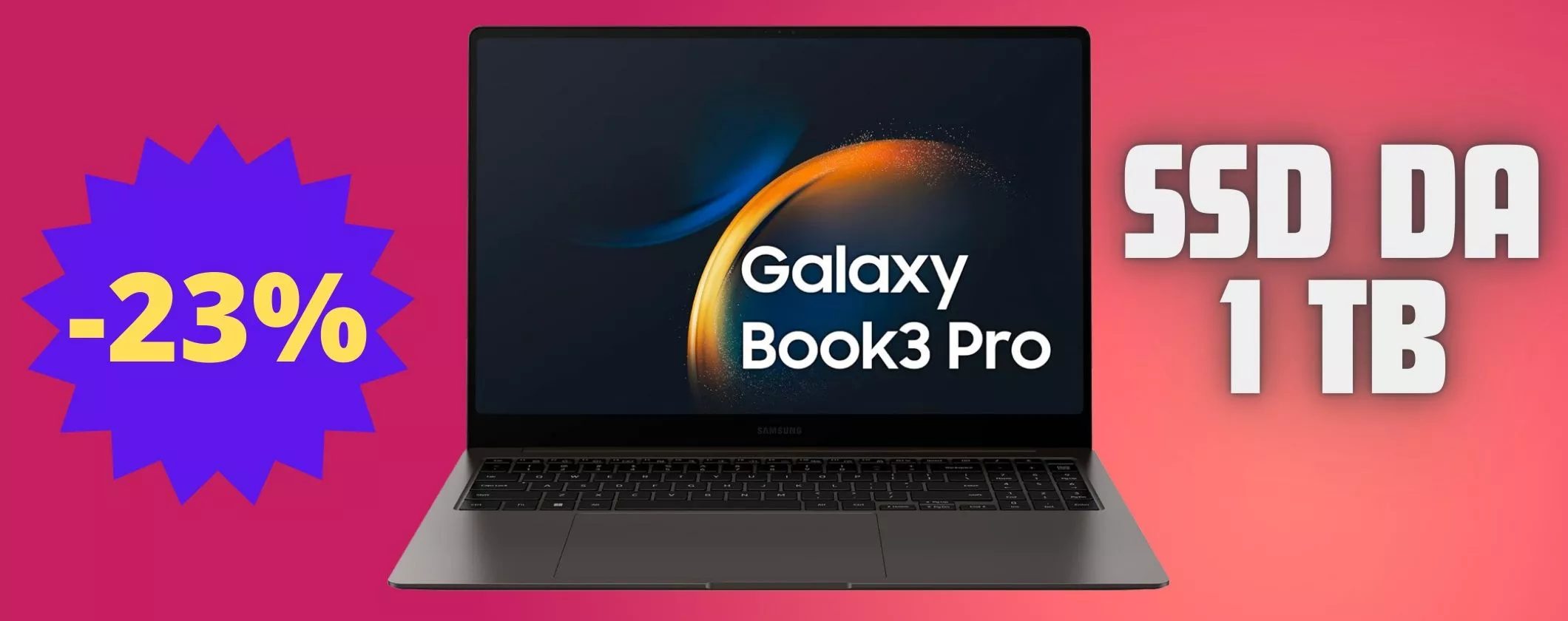 Samsung Galaxy Book3: ecco il prezzo IMBATTIBILE di Amazon