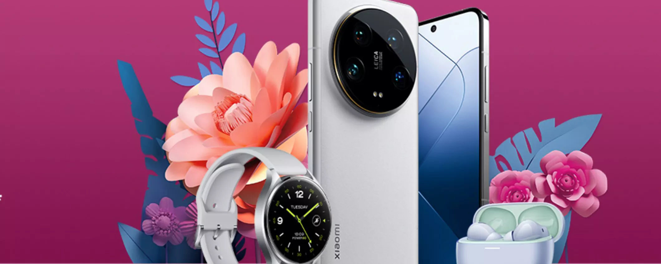 Acquista Xiaomi 14 e ricevi Watch 2 Pro in omaggio per la Festa della donna