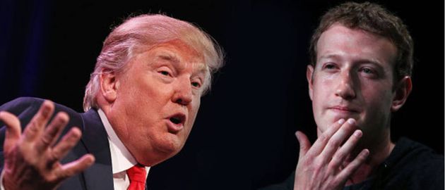 Mark Zuckerberg contro Donald Trump