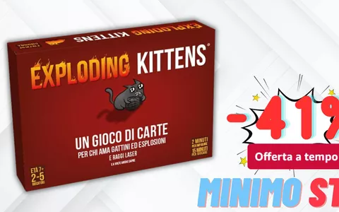Offerta ESPLOSIVA: Exploding Kittens, il mitico gioco di carte al MINIMO STORICO, solo 13€