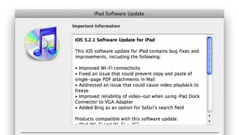 Apple rilascia iOS 4.0.1 per iPhone ed iOS 3.2.1 per iPad