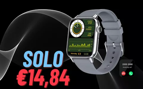 Smartwatch unisex ad un prezzo MAI VISTO: solo €14,84