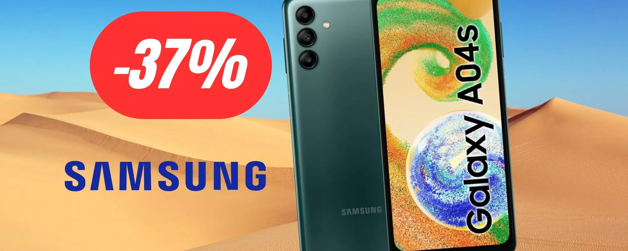 Galaxy A04s: l'entry level di Samsung è un best buy (-37%)