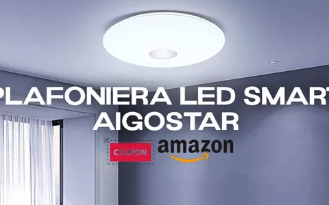 Plafoniera LED smart di Aigostar: SCONTO FOLLE del 70% su Amazon