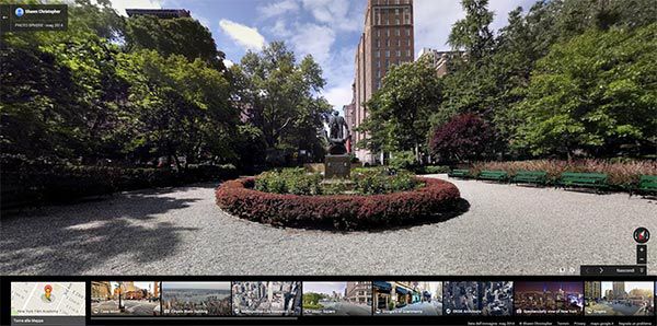 Il Gramercy Park di New York immortalato su Street View