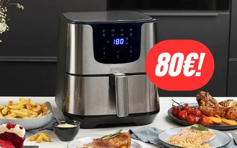 Cucina piatti deliziosi senza usare grassi: friggitrice ad aria ad 80€, UN AFFARE