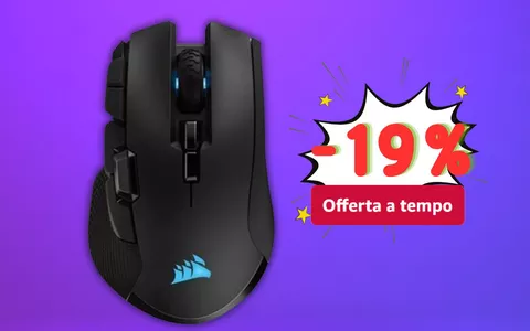 Il mouse più consigliato dai gamer oggi in sconto DA PAURA: Corsair IRONCLAW a meno di 65€ (-19%)
