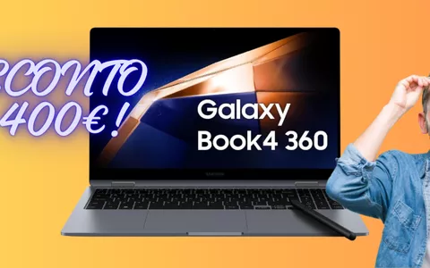 Oggi RISPARMI 400€ al check-out sul Samsung Galaxy Book4: FOLLIA AMAZON