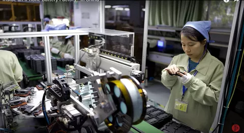 Un video mostra come si fabbrica la batteria di iPhone